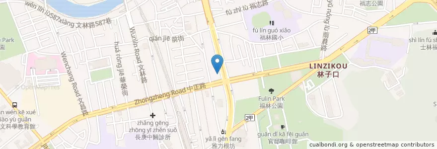 Mapa de ubicacion de 悅庭牙醫診所 en تايوان, تايبيه الجديدة, تايبيه, 士林區.