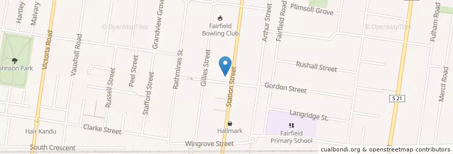 Mapa de ubicacion de UFS Pharmacy en Australia, Victoria, City Of Darebin.