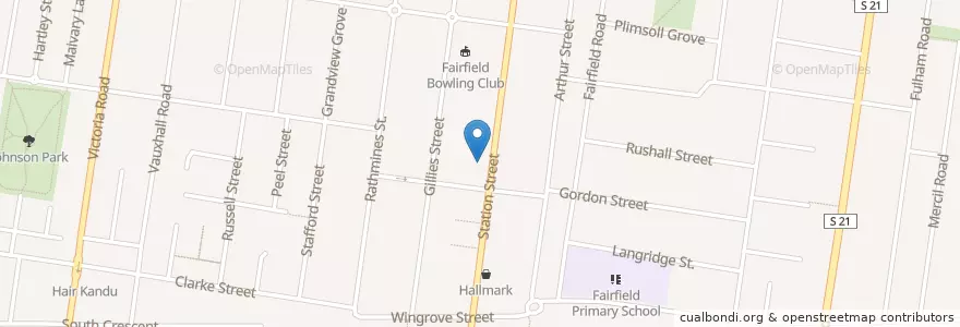 Mapa de ubicacion de Noodle Hut en Austrália, Victoria, City Of Darebin.