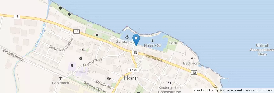 Mapa de ubicacion de Hotel Schiff en 瑞士, Thurgau, Sankt Gallen, Bodensee (Sg), Bezirk Arbon.