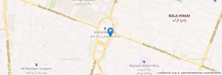 Mapa de ubicacion de بانک انصار en Irán, Azerbaiyán Oriental, شهرستان تبریز, بخش مرکزی شهرستان تبریز, تبریز.