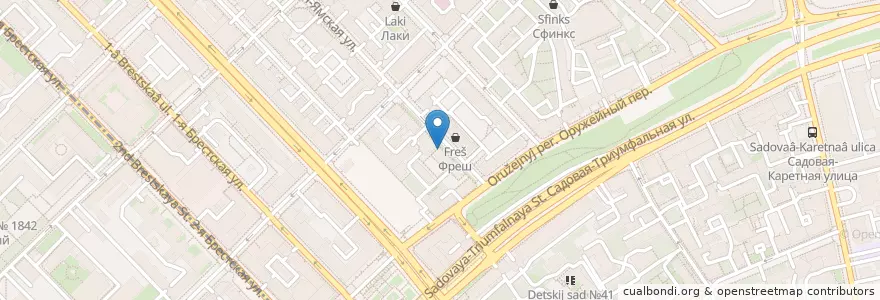 Mapa de ubicacion de The Mosman en Russia, Distretto Federale Centrale, Москва, Центральный Административный Округ, Тверской Район.