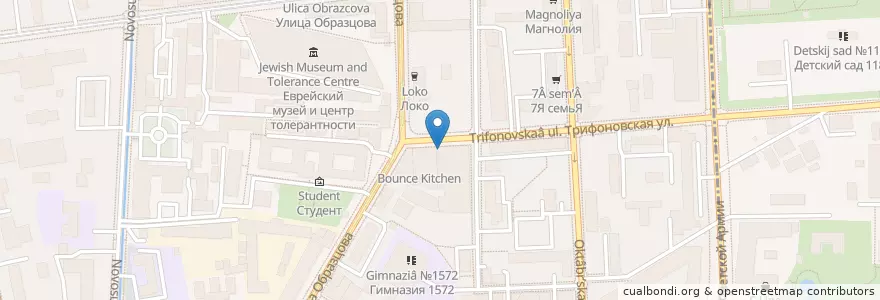 Mapa de ubicacion de BeerDock&MeetMeat en 러시아, Центральный Федеральный Округ, Москва, Район Марьина Роща.
