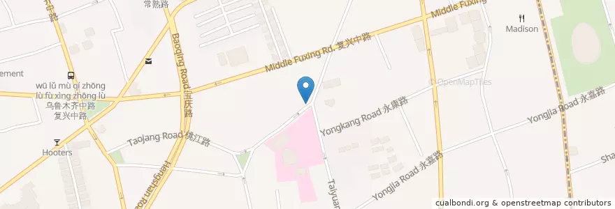 Mapa de ubicacion de Bull & Claw en Cina, Shanghai, Distretto Di Xuhui.