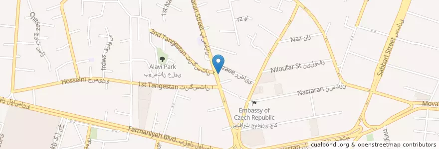 Mapa de ubicacion de ساختمان مرکزی بانک انصار en Irão, Teerã, شهرستان شمیرانات, Teerã, بخش رودبار قصران.