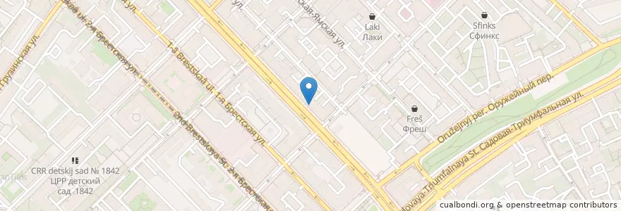 Mapa de ubicacion de Почта Банк en Россия, Центральный Федеральный Округ, Москва, Центральный Административный Округ, Тверской Район.