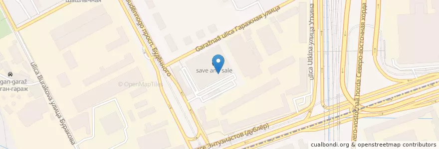 Mapa de ubicacion de Qiwi en Russia, Distretto Federale Centrale, Москва, Восточный Административный Округ, Район Соколиная Гора.