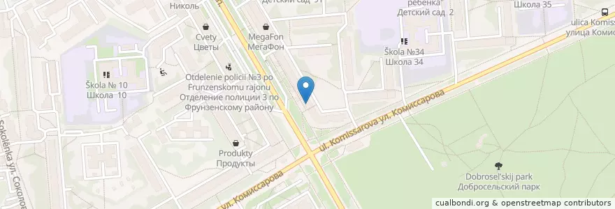 Mapa de ubicacion de Забота en ロシア, 中央連邦管区, Владимирская Область, Городской Округ Владимир.