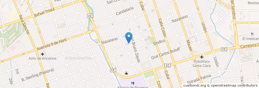 Mapa de ubicacion de Taxi Wilfredo en Куба, Вилья-Клара, Santa Clara, Ciudad De Santa Clara.