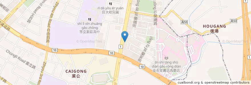 Mapa de ubicacion de 高雄銀行 en Taiwan, Kaohsiung.