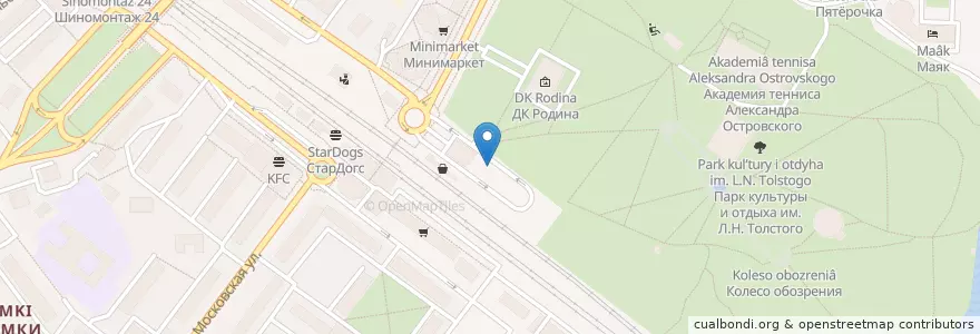 Mapa de ubicacion de Торнадо en روسيا, Центральный Федеральный Округ, محافظة موسكو, Городской Округ Химки.