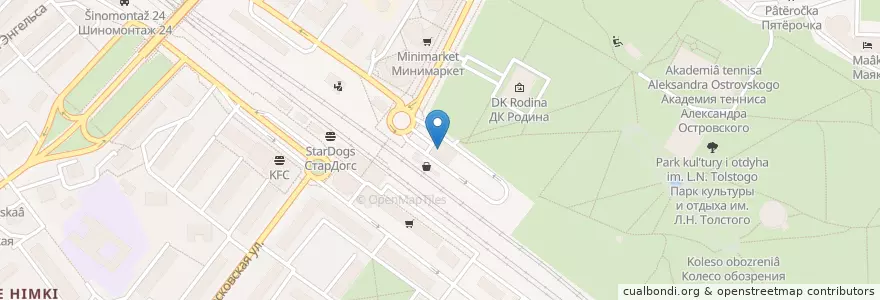 Mapa de ubicacion de Самарканд en 俄罗斯/俄羅斯, Центральный Федеральный Округ, 莫斯科州, Городской Округ Химки.