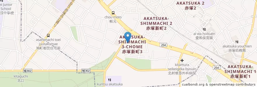 Mapa de ubicacion de ぱぱす en Japan, Tokyo, Nerima.