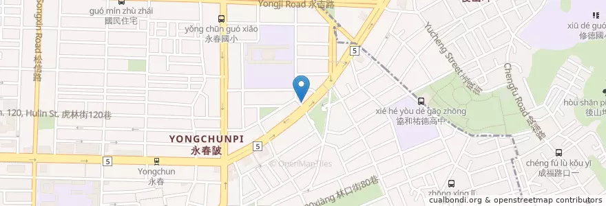 Mapa de ubicacion de 格上租車 en تایوان, 新北市, تایپه, 信義區.