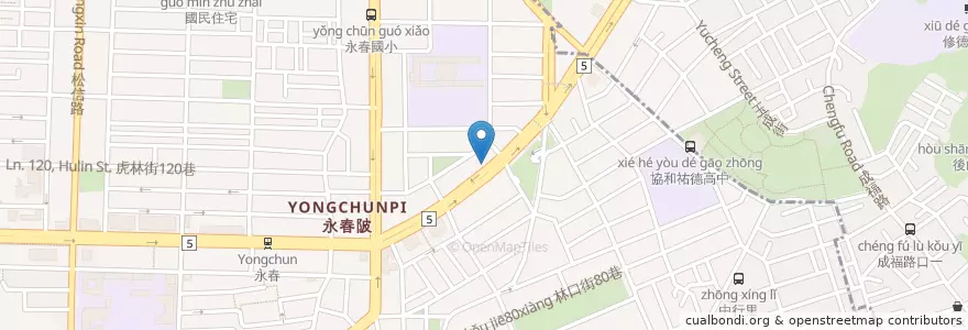Mapa de ubicacion de 國泰世華商業銀行 en 臺灣, 新北市, 臺北市, 信義區.