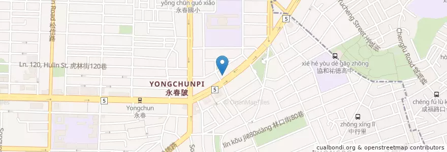 Mapa de ubicacion de 科美診所 en تایوان, 新北市, تایپه, 信義區.