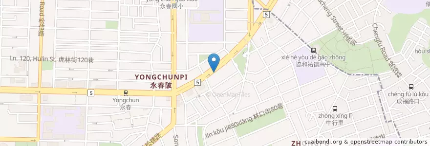 Mapa de ubicacion de 丹堤咖啡 en 臺灣, 新北市, 臺北市, 信義區.