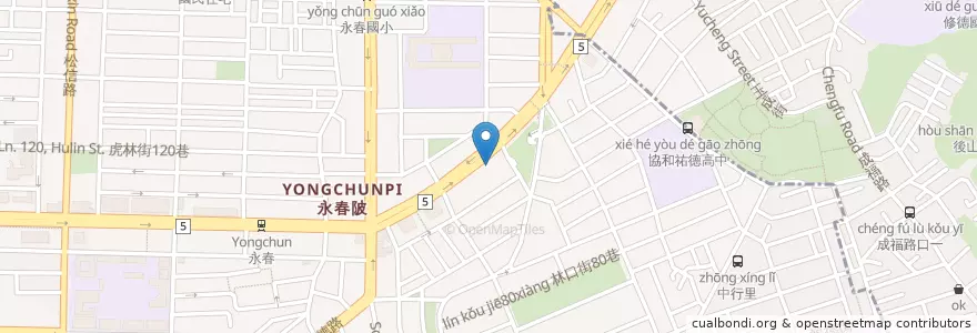 Mapa de ubicacion de 臺灣中小企業銀行 en Taiwan, 新北市, Taipei, 信義區.