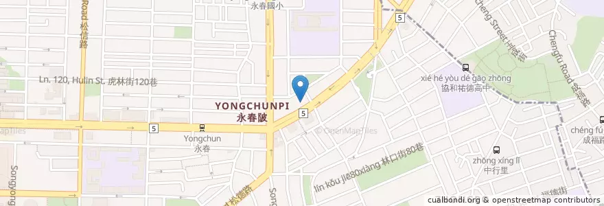 Mapa de ubicacion de 八田帝王蟹鍋物 en 타이완, 신베이 시, 타이베이시, 신이 구.