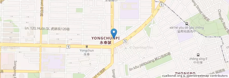 Mapa de ubicacion de 秀光診所 en 臺灣, 新北市, 臺北市, 信義區.