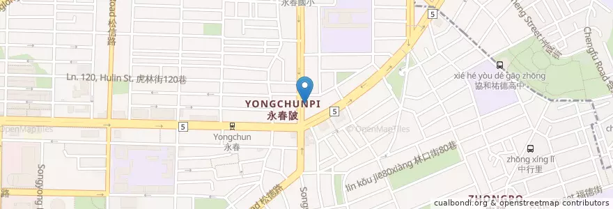Mapa de ubicacion de 立信藥局 en تایوان, 新北市, تایپه, 信義區.