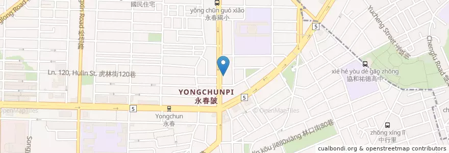 Mapa de ubicacion de 輝煌診所 en تایوان, 新北市, تایپه, 信義區.