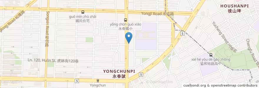 Mapa de ubicacion de 慶豐診所 en Tayvan, 新北市, Taipei, 信義區.