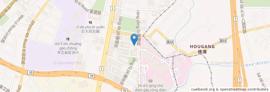 Mapa de ubicacion de 杏一(高榮二店) en تايوان, كاوهسيونغ.