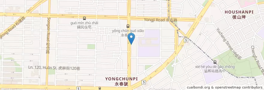 Mapa de ubicacion de 欣旺動物醫院 en 台湾, 新北市, 台北市, 信義区.