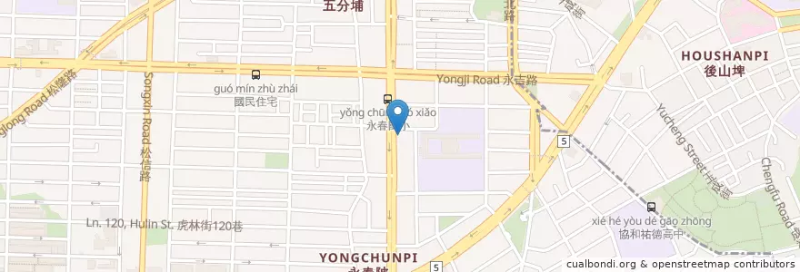 Mapa de ubicacion de 天成牙醫 en Taiwan, 新北市, Taipei, 信義區.
