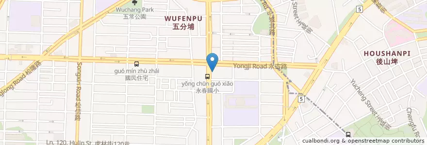 Mapa de ubicacion de 家綠素食 en Taiwan, 新北市, Taipé, 信義區.