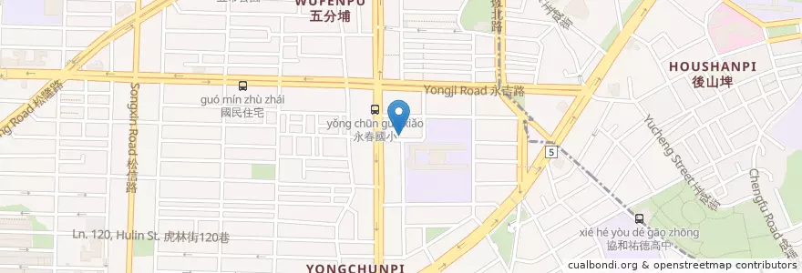 Mapa de ubicacion de 龍華慈惠堂 en 臺灣, 新北市, 臺北市, 信義區.
