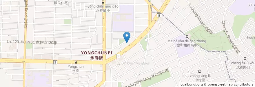 Mapa de ubicacion de 有誼撞球 en تایوان, 新北市, تایپه, 信義區.