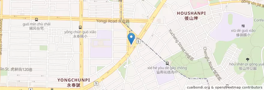 Mapa de ubicacion de 松山大梵天王四面佛 en 台湾, 新北市, 台北市, 信義区.