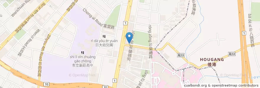 Mapa de ubicacion de 美而美早餐店 en تایوان, کائوهسیونگ.