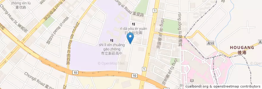 Mapa de ubicacion de 德安診所 en تايوان, كاوهسيونغ, 左營區.