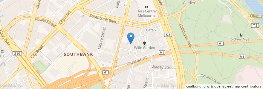 Mapa de ubicacion de Space 28 en 澳大利亚, 维多利亚州, City Of Melbourne.