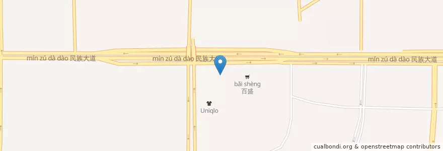 Mapa de ubicacion de “去月球”--自助餐厅 en Çin, Guangksi Zhuang Özerk Bölgesi, 南宁市 / Nanning, 青秀区 (Qingxiu).