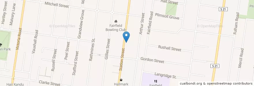 Mapa de ubicacion de Dorevitch Pathology Fairfield en 오스트레일리아, Victoria, City Of Darebin.