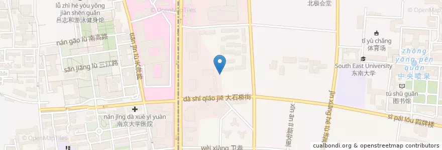 Mapa de ubicacion de Tap Planet Co en الصين, جيانغسو, نانجينغ, 玄武区.