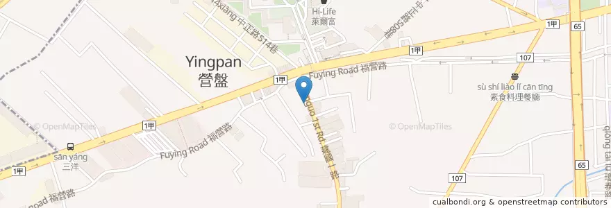 Mapa de ubicacion de 勁牛肉麵館 en 타이완, 신베이 시, 신좡 구.