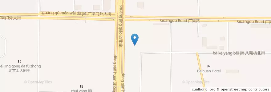 Mapa de ubicacion de Bambus Club en 中国, 北京市, 河北省, 朝阳区.