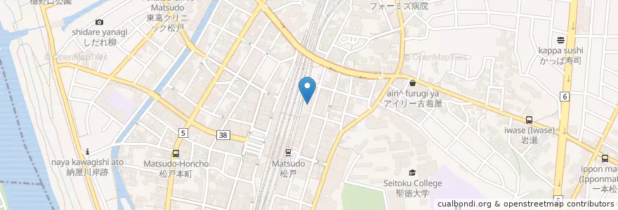 Mapa de ubicacion de 新東京クリニック en Japon, Préfecture De Chiba, 松戸市.