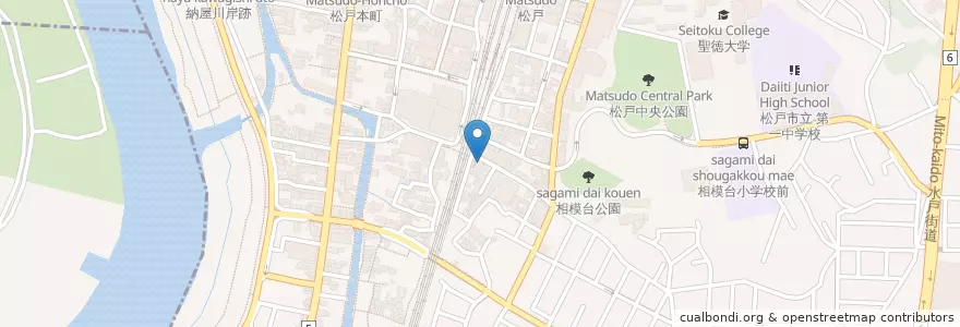 Mapa de ubicacion de 居酒屋わだち en اليابان, 千葉県, 松戸市.