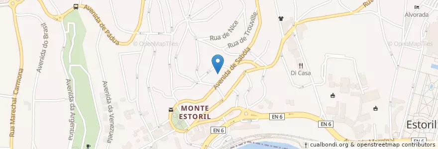 Mapa de ubicacion de Café DO MONTE en Portugal, Metropolregion Lissabon, Lissabon, Großraum Lissabon, Cascais, Cascais E Estoril.