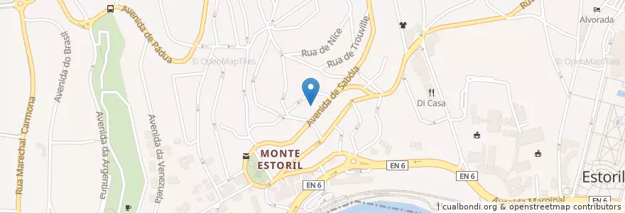 Mapa de ubicacion de Café CLAZZADAS en Portugal, Área Metropolitana De Lisboa, Lisboa, Grande Lisboa, Cascais, Cascais E Estoril.