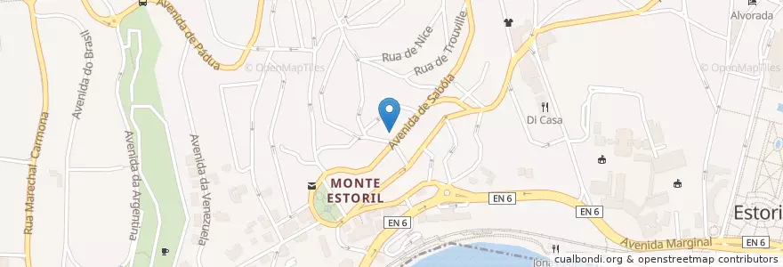 Mapa de ubicacion de O SINALEIRO en ポルトガル, Área Metropolitana De Lisboa, Lisboa, Grande Lisboa, Cascais, Cascais E Estoril.
