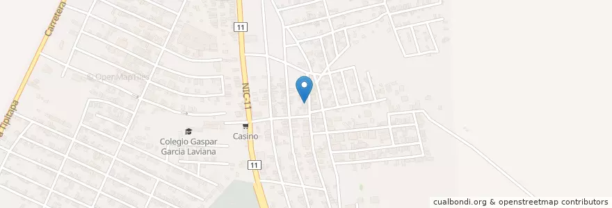 Mapa de ubicacion de Mi Buen Jesus en Nicaragua, Departamento De Managua, Tipitapa (Municipio).