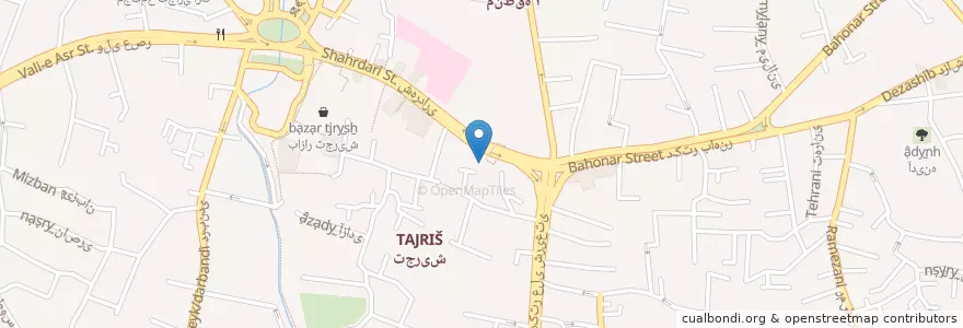 Mapa de ubicacion de فلوت en Irão, Teerã, شهرستان شمیرانات, Teerã, بخش رودبار قصران.