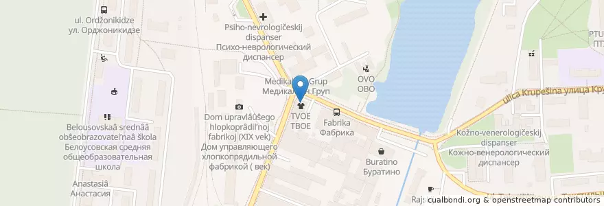 Mapa de ubicacion de Питер en Rusland, Centraal Federaal District, Oblast Moskou, Городской Округ Балашиха.